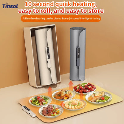 Portable Roll-Up Food Warming Mat